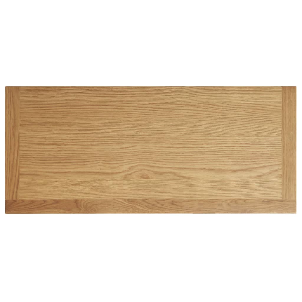 vidaXL Chest of Drawers 31.5"x13.8"x29.5" Solid Oak Wood