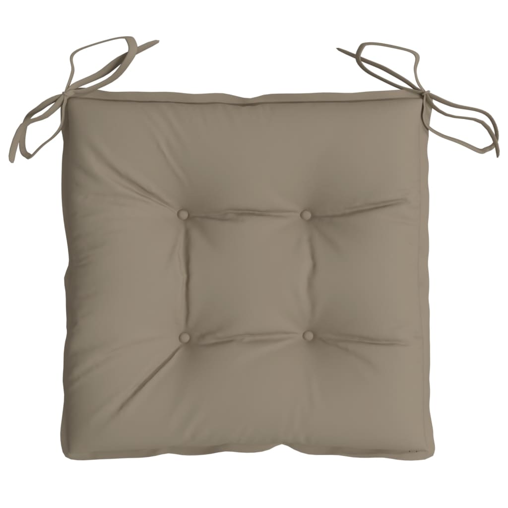vidaXL Pallet Cushions 2 pcs Taupe 19.7"x19.7"x2.8" Oxford Fabric