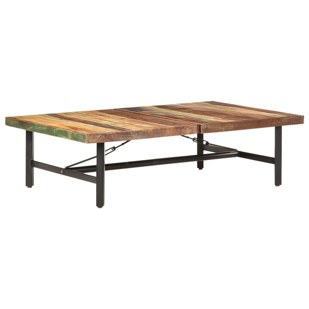 vidaXL Coffee Table 55.9"x35.4"x16.5" Solid Reclaimed Wood