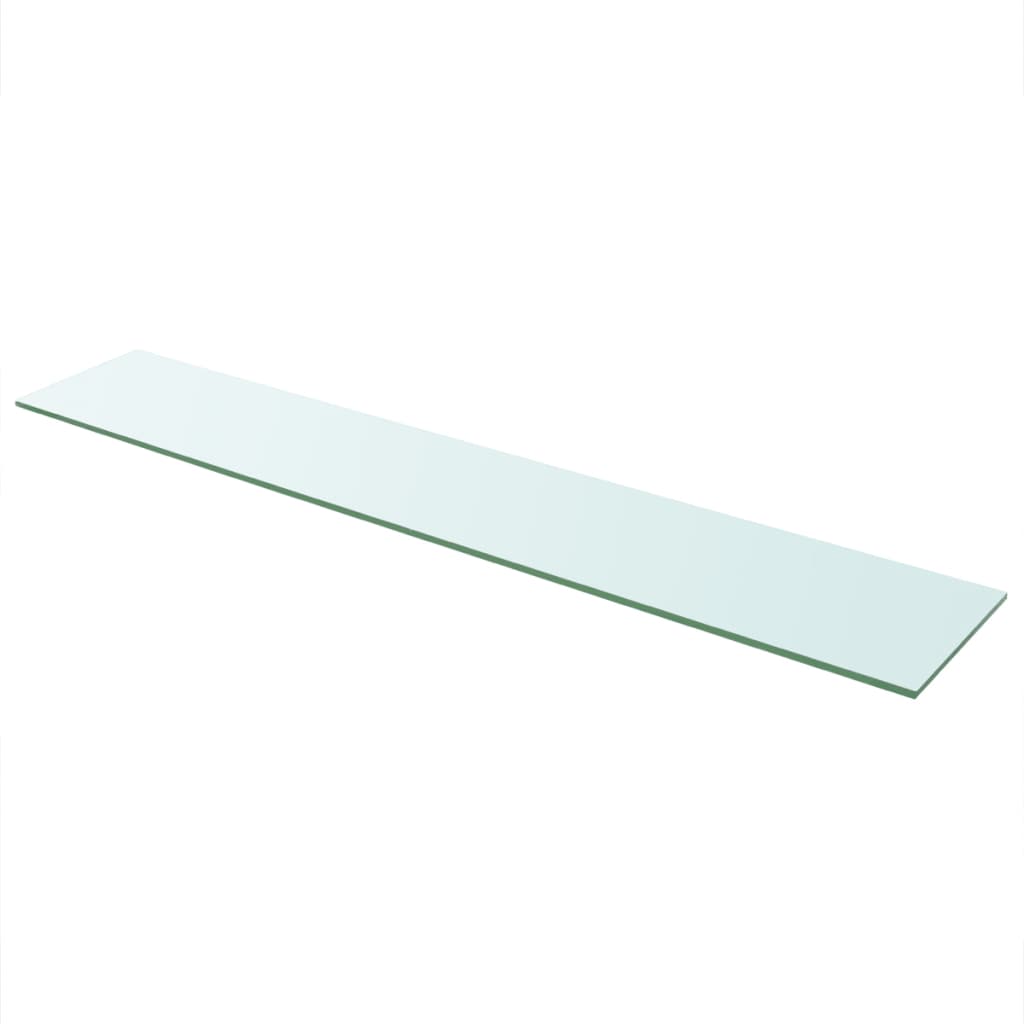 vidaXL Shelves 2 pcs Panel Glass Clear 43.3"x7.9"