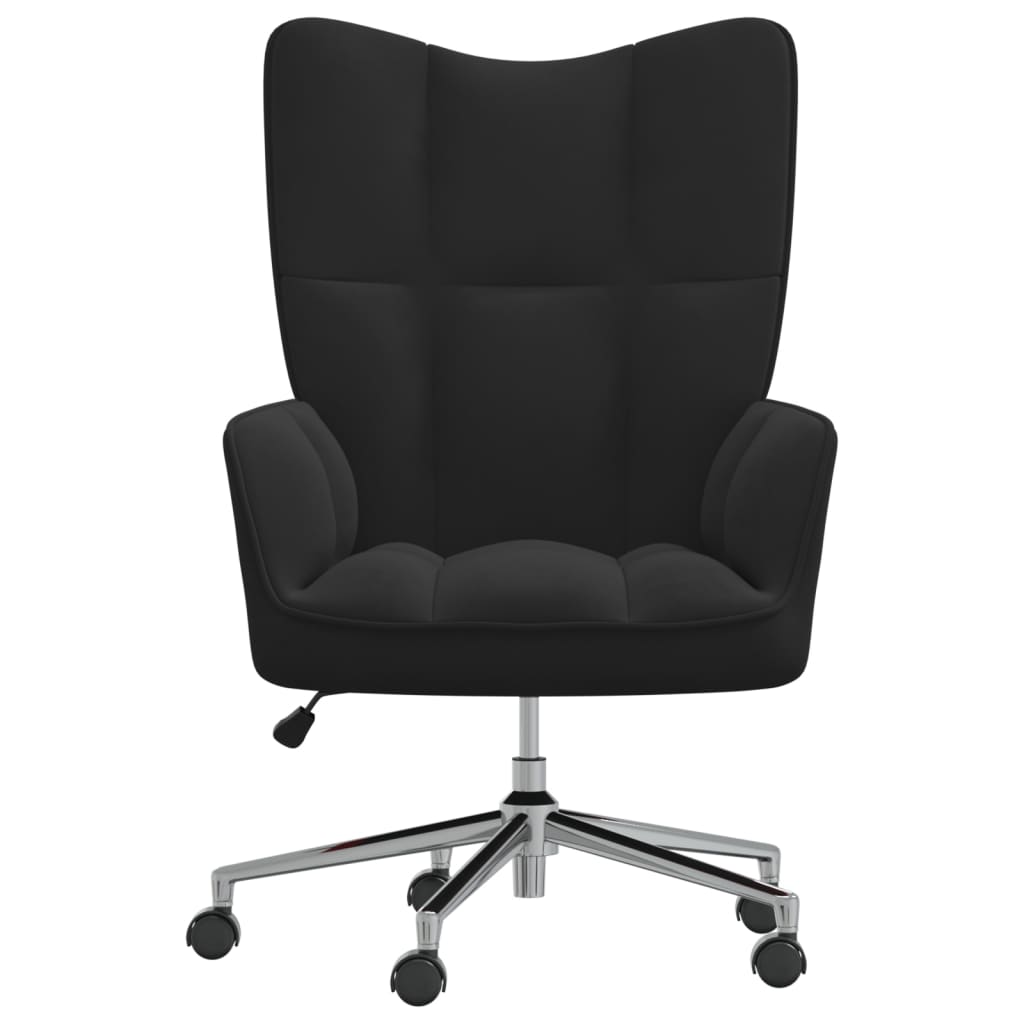 vidaXL Relaxing Chair Black Velvet