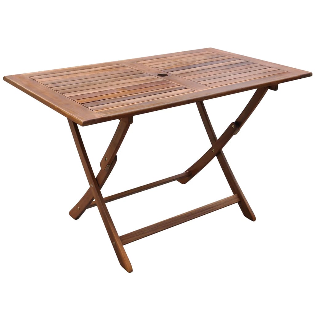 vidaXL Patio Table 47.2"x27.5"x29.5" Solid Acacia Wood