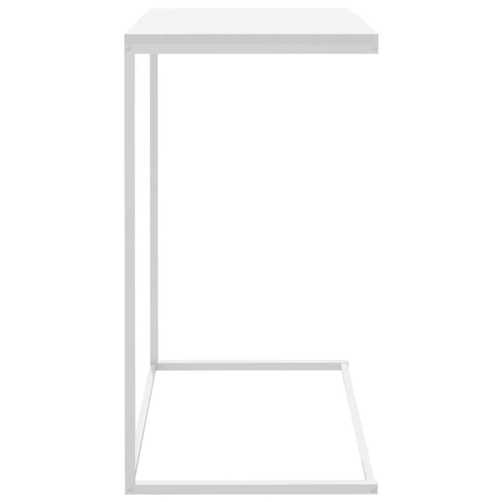 vidaXL Side Table White 21.7"x13.8"x26" Engineered Wood