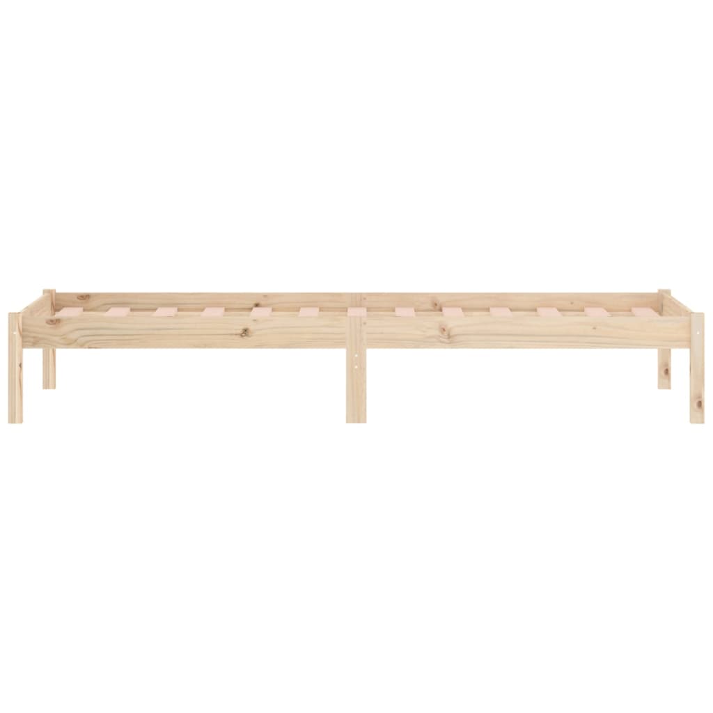 vidaXL Bed Frame 39.4"x74.8" Solid Wood Pine Twin