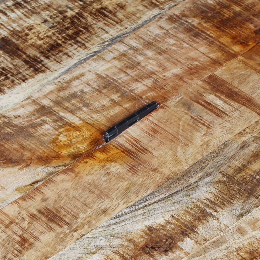 vidaXL Coffee Table Rough Mango Wood 27.6"x27.6"x15.7"