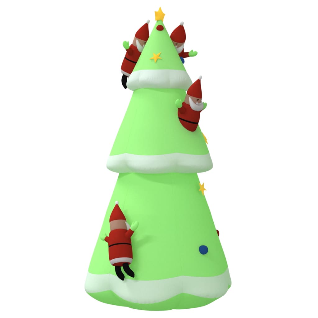 vidaXL Inflatable Christmas Tree with LEDs 196.9"