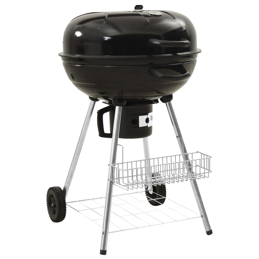 vidaXL Kettle Charcoal BBQ Grill 28.7"x22.8"x37.8" Steel vidaXL.com