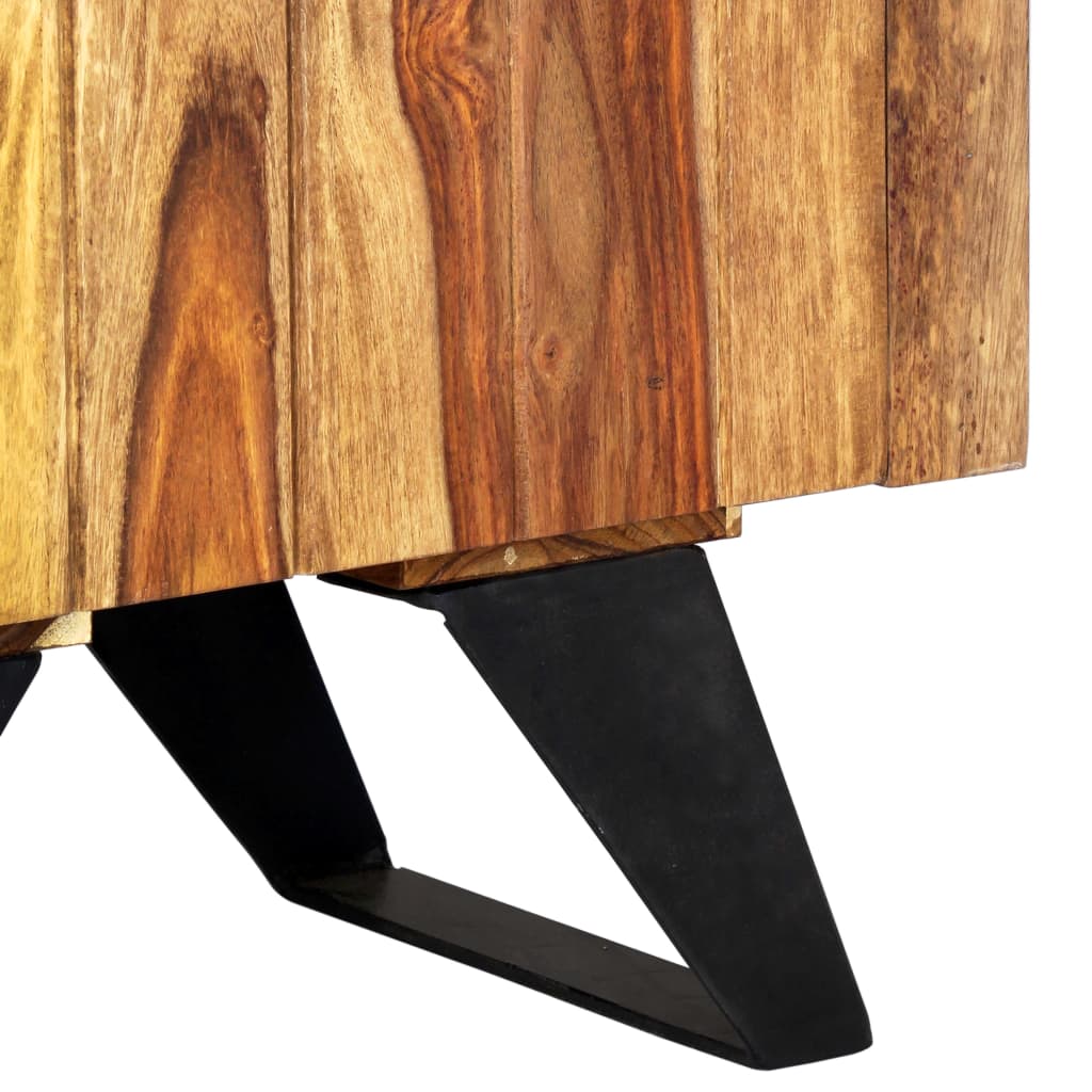 vidaXL Highboard 17.7"x11"x70.9" Solid Sheesham Wood