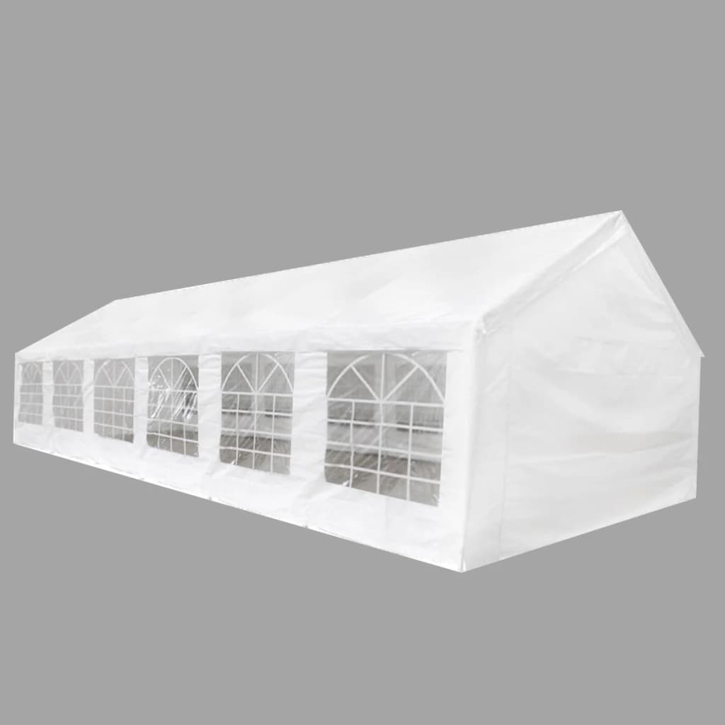 vidaXL White Party Tent 40' x 20'