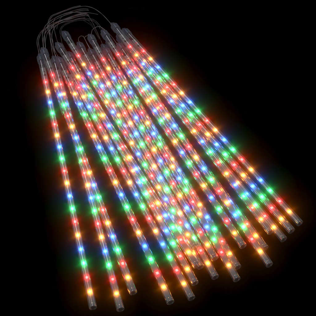 vidaXL Meteor Lights 20 pcs 2 ft Colorful 720 LEDs Indoor Outdoor