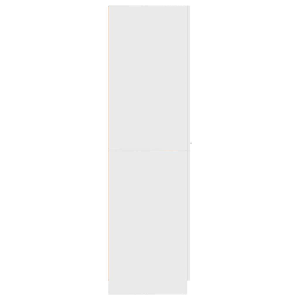 vidaXL Apothecary Cabinet White 11.8"x16.7"x59.1" Engineered Wood