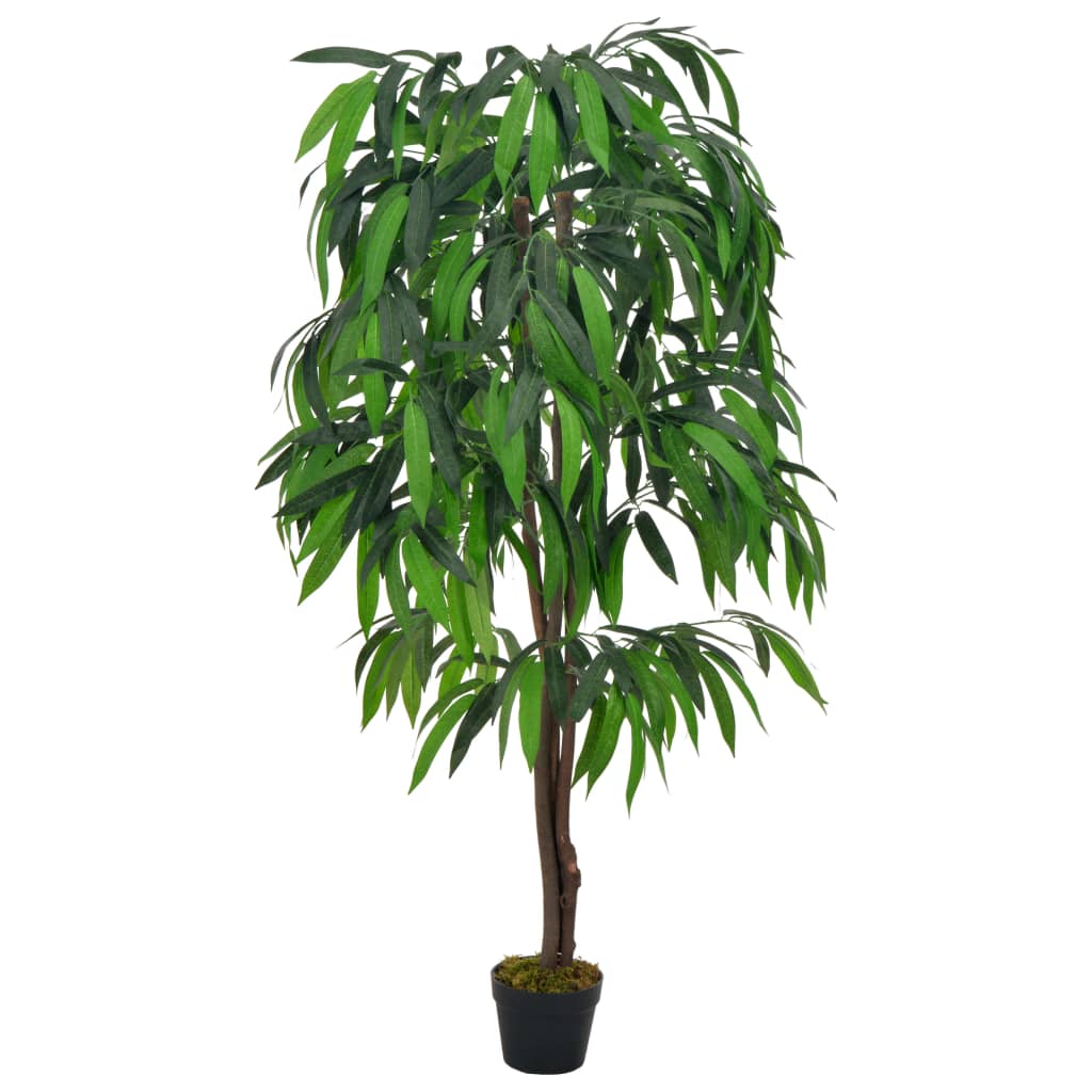 vidaXL Artificial Plant Mango Tree with Pot Green 55.1"