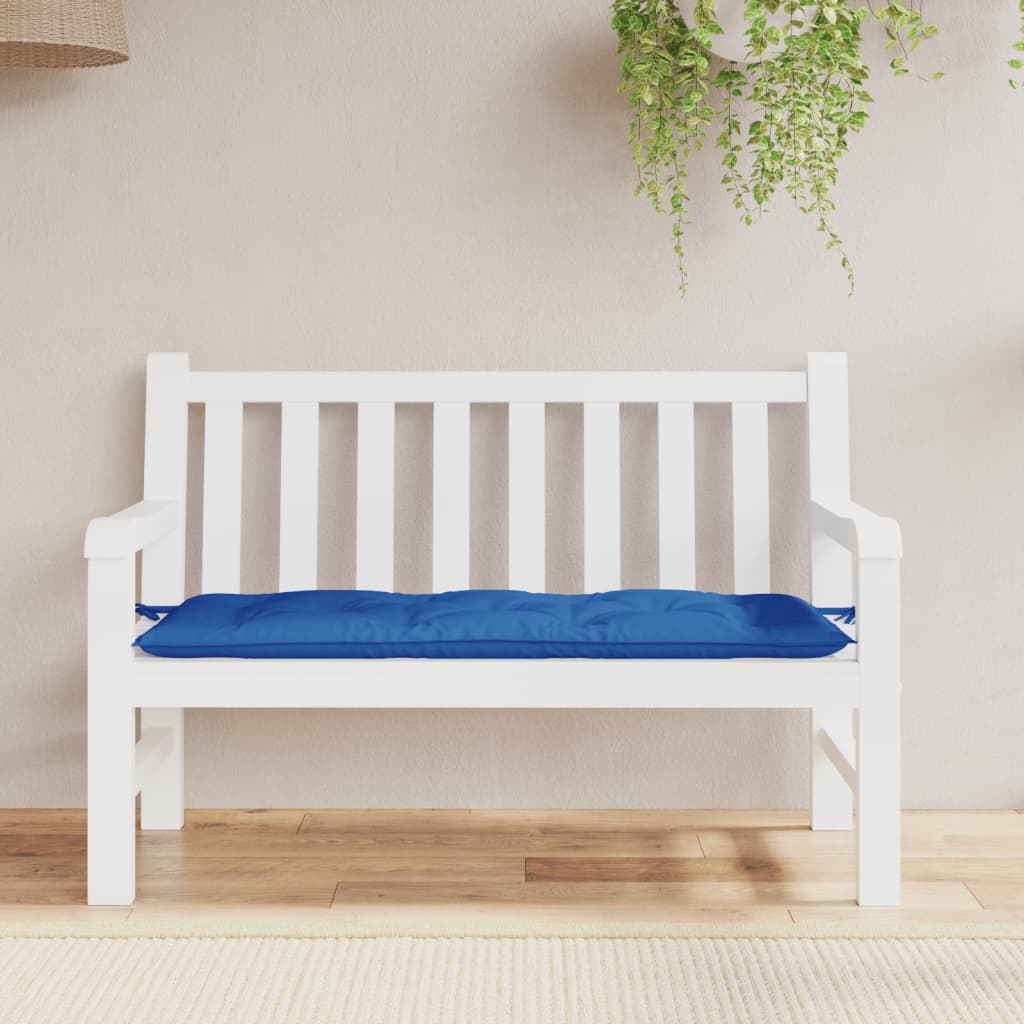 vidaXL Garden Bench Cushion Blue 47.2"x19.7"x 2.8" Fabric