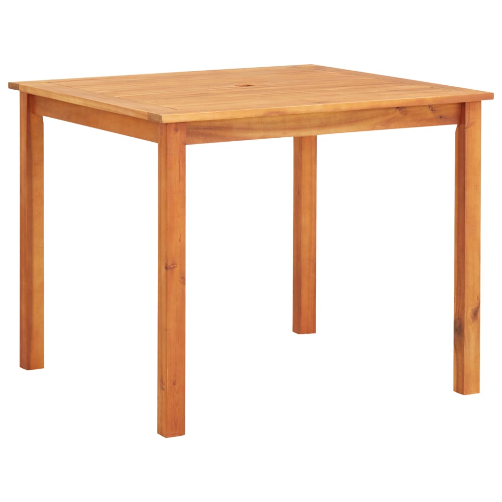 vidaXL Patio Table 34.6"x34.6"x29.1" Solid Acacia Wood