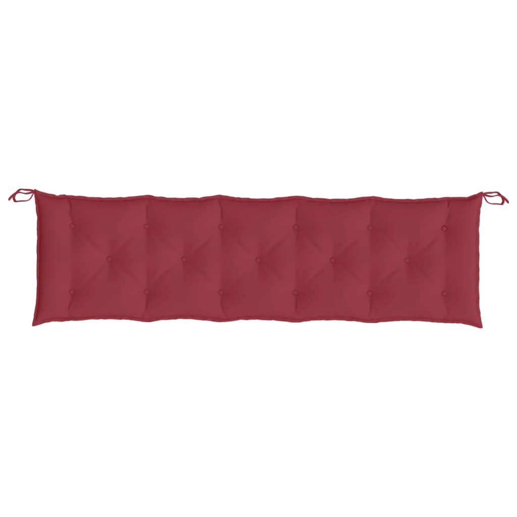 vidaXL Garden Bench Cushions 2 pcs Wine Red 70.9"x19.7"x2.8" Oxford Fabric