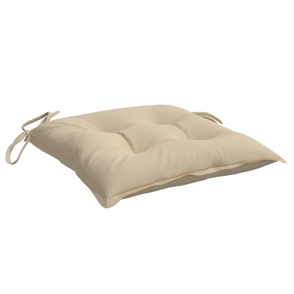 vidaXL Pallet Cushions 2 pcs Beige 19.7"x19.7"x2.8" Oxford Fabric