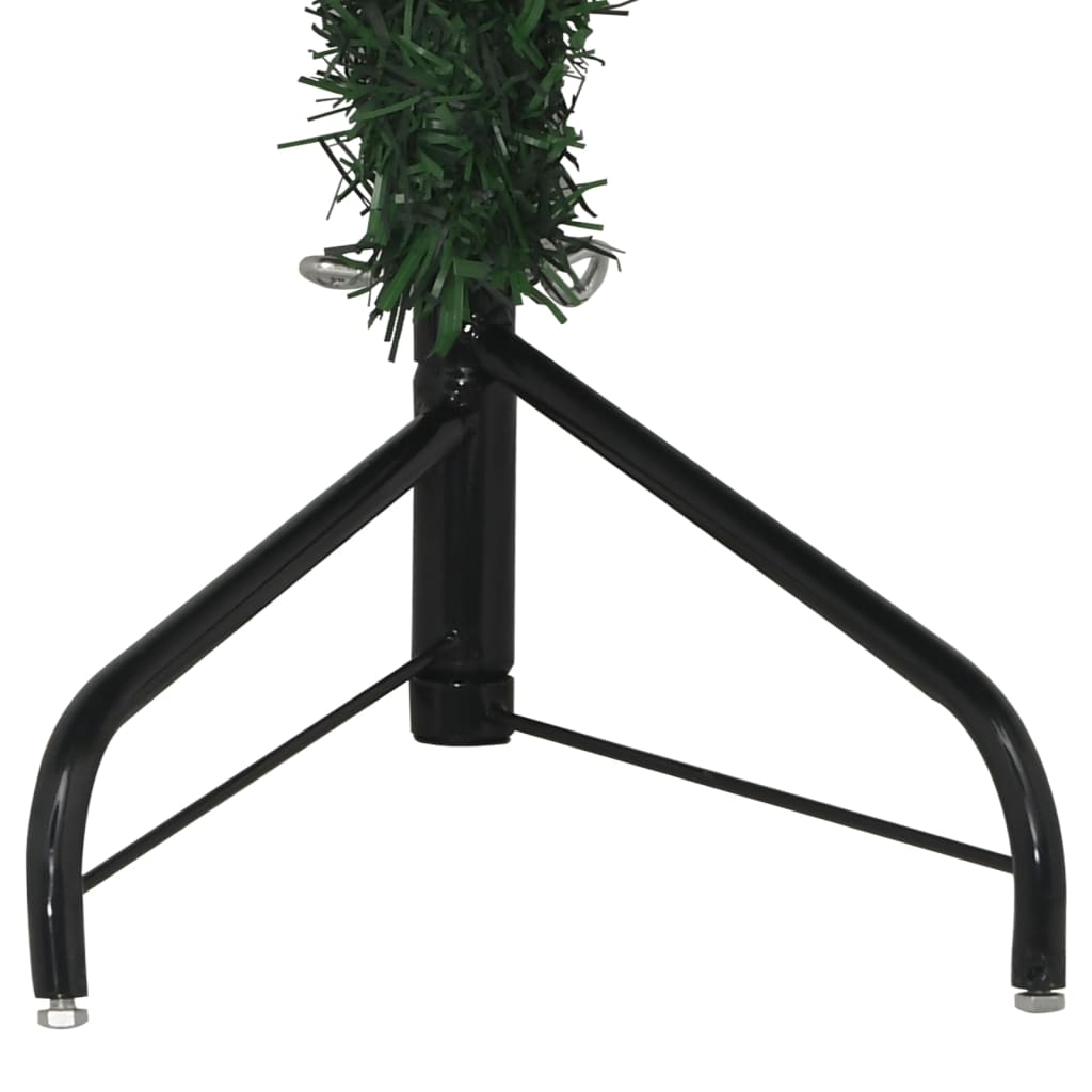 vidaXL Corner Artificial Christmas Tree Green 4 ft PVC