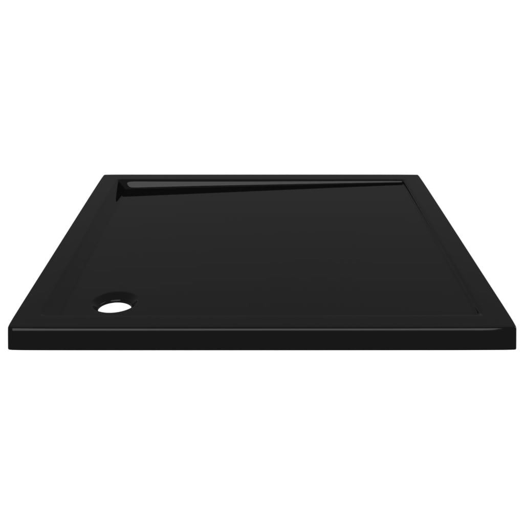 vidaXL Square ABS Shower Base Tray Black 31.5"x31.5"