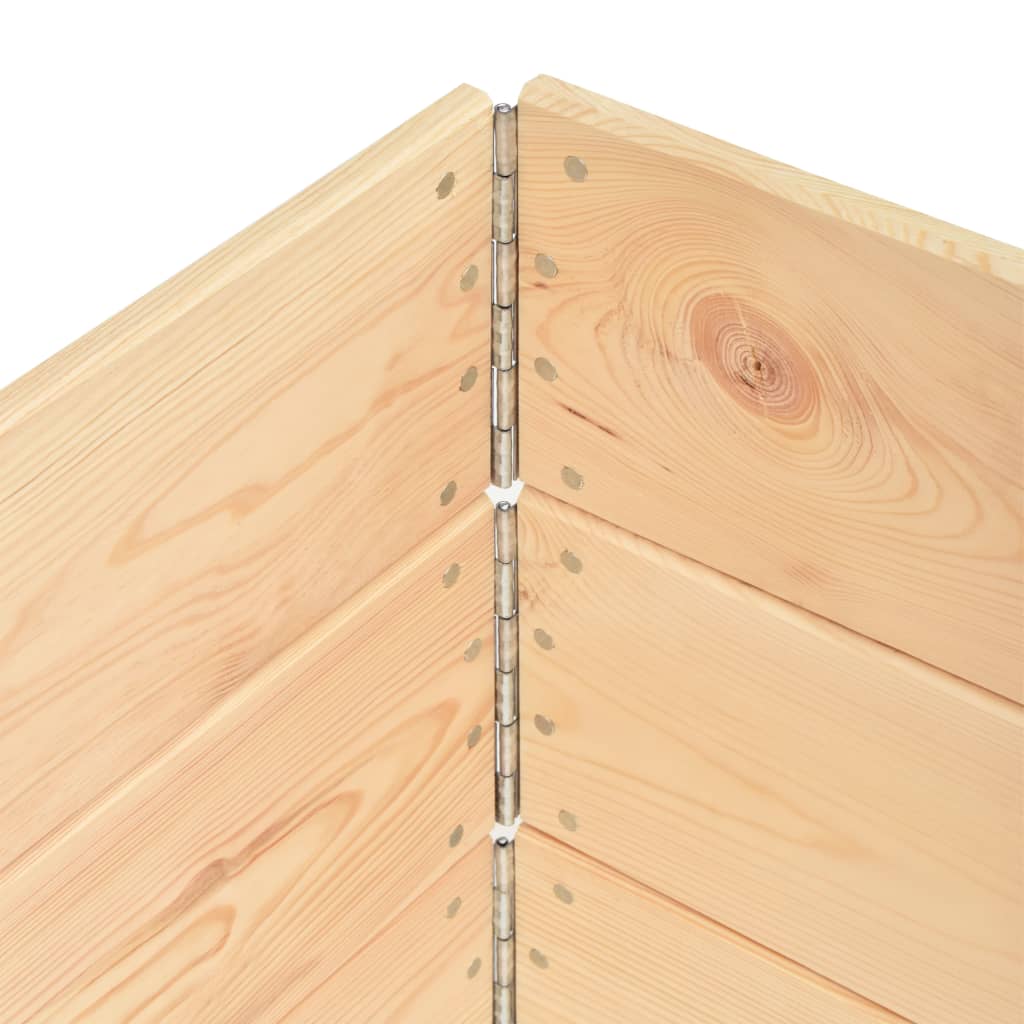 vidaXL Raised Beds 3 pcs 19.7"x59.1" Solid Pine Wood