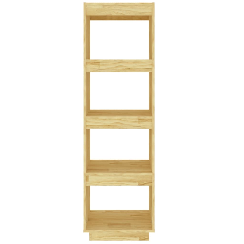 vidaXL Book Cabinet/Room Divider 15.7"x13.8"x53.1" Solid Wood Pine