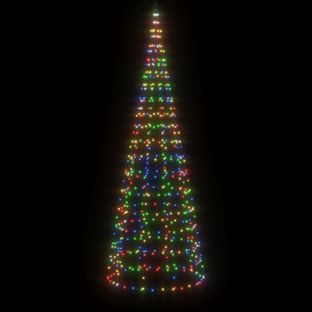 vidaXL Christmas Tree Light Cone 570 LEDs Colorful 118.1"