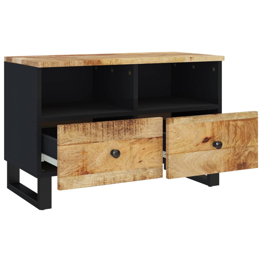 vidaXL TV Stand 27.6"x13"x18.1" Solid Wood Mango