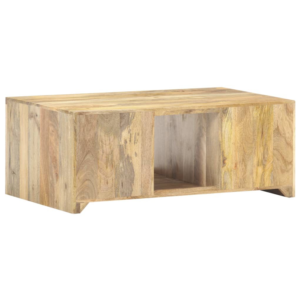 vidaXL Coffee Table 35.4"x19.7"x13.8" Solid Mango Wood
