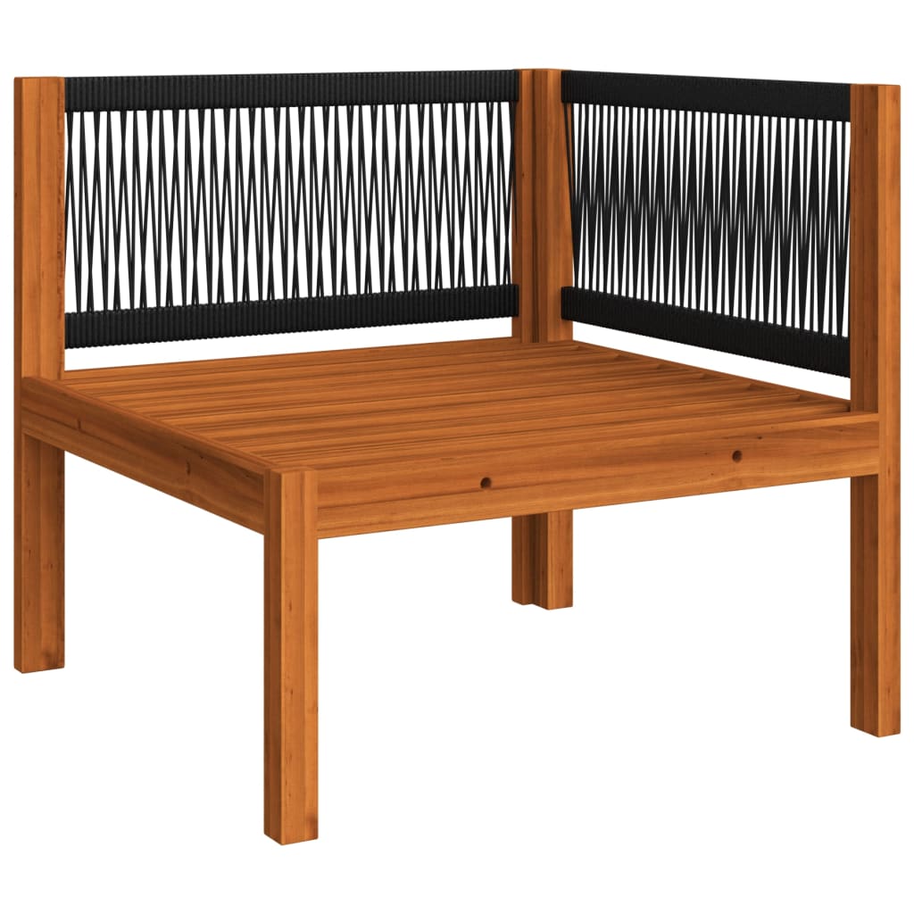 vidaXL 3-Seater Patio Sofa with Cushion Solid Acacia Wood