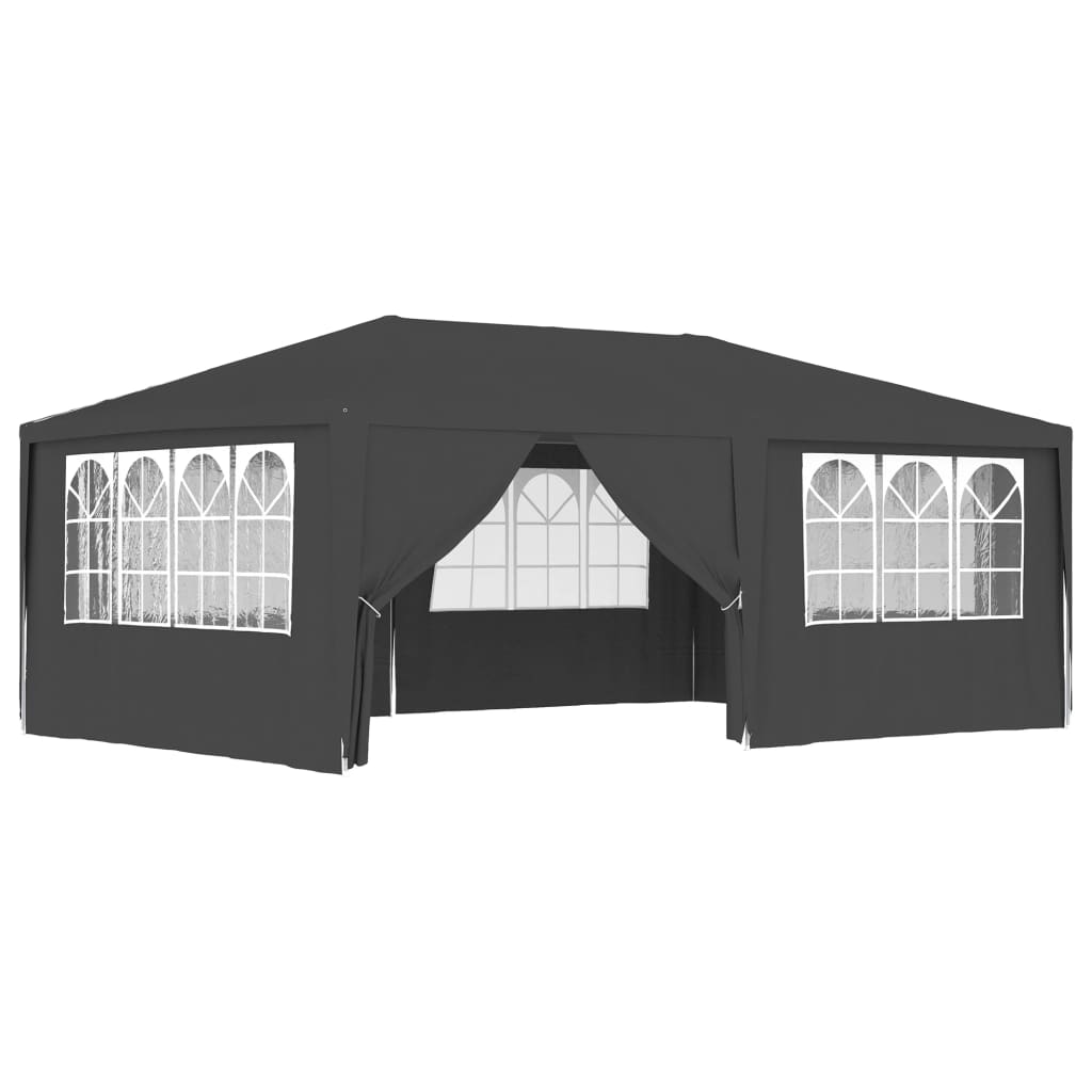 vidaXL Professional Party Tent with Side Walls 13.1'x19.7' Anthracite 0.3 oz/ft²