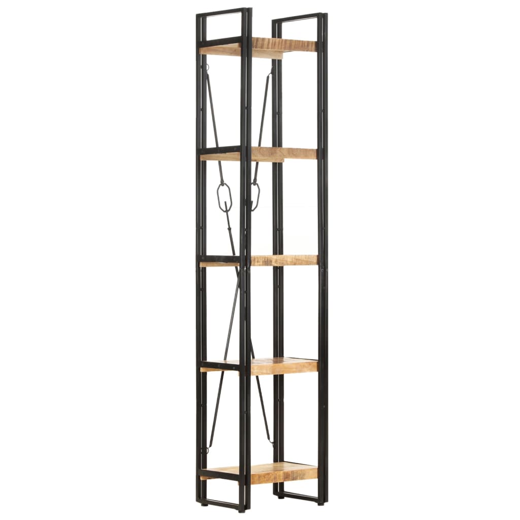 vidaXL 5-Tier Bookcase 15.7"x11.8"x70.9" Solid Mango Wood