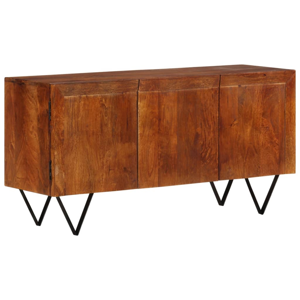 vidaXL Sideboard 43.3"x13.8"x22" Solid Wood Mango