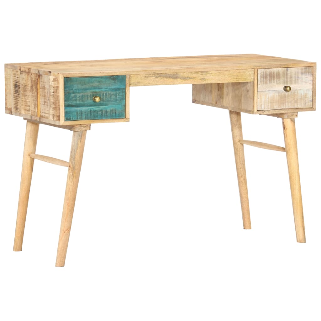 vidaXL Desk 46.5"x19.7"x29.5" Solid Mango Wood