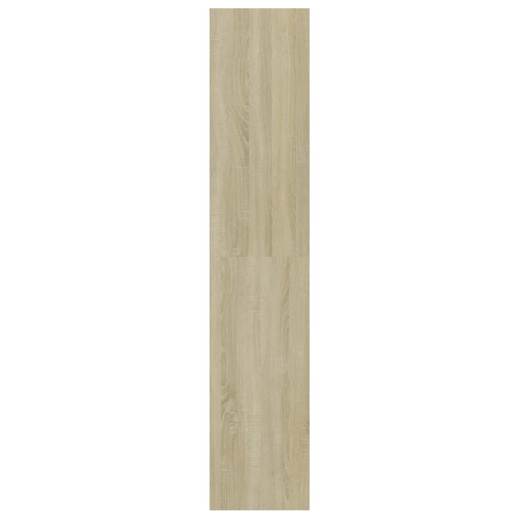 vidaXL 4-Tier Book Cabinet Sonoma Oak 31.5"x11.8"x59.6" Engineered Wood