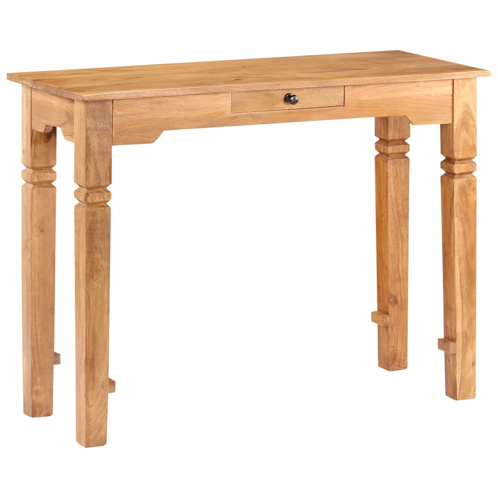 vidaXL Console Table 39.4"x15.7"x29.9" Solid Wood Acacia