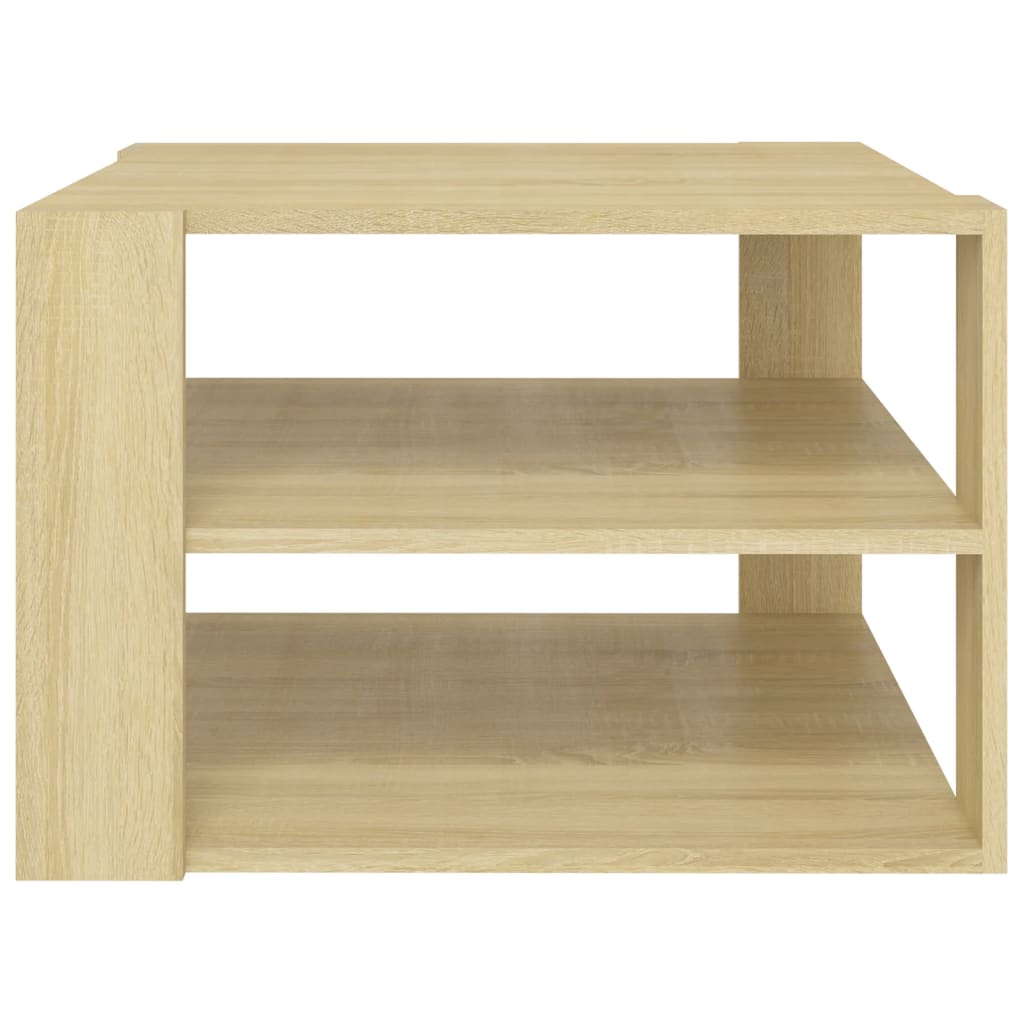 vidaXL Coffee Table Sonoma Oak 23.6"x23.6"x15.7" Engineered Wood