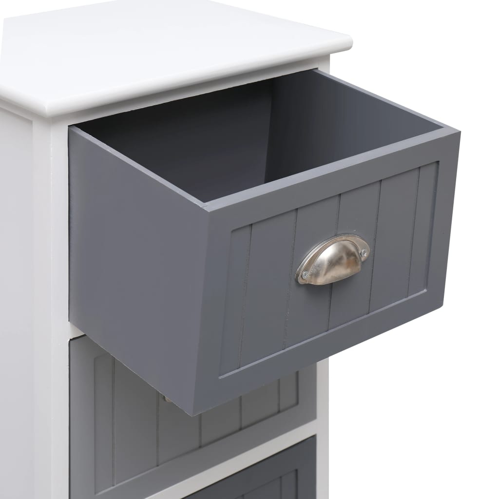 vidaXL Side Cabinet 13.8"x11.8"x35.4"Paulownia Wood
