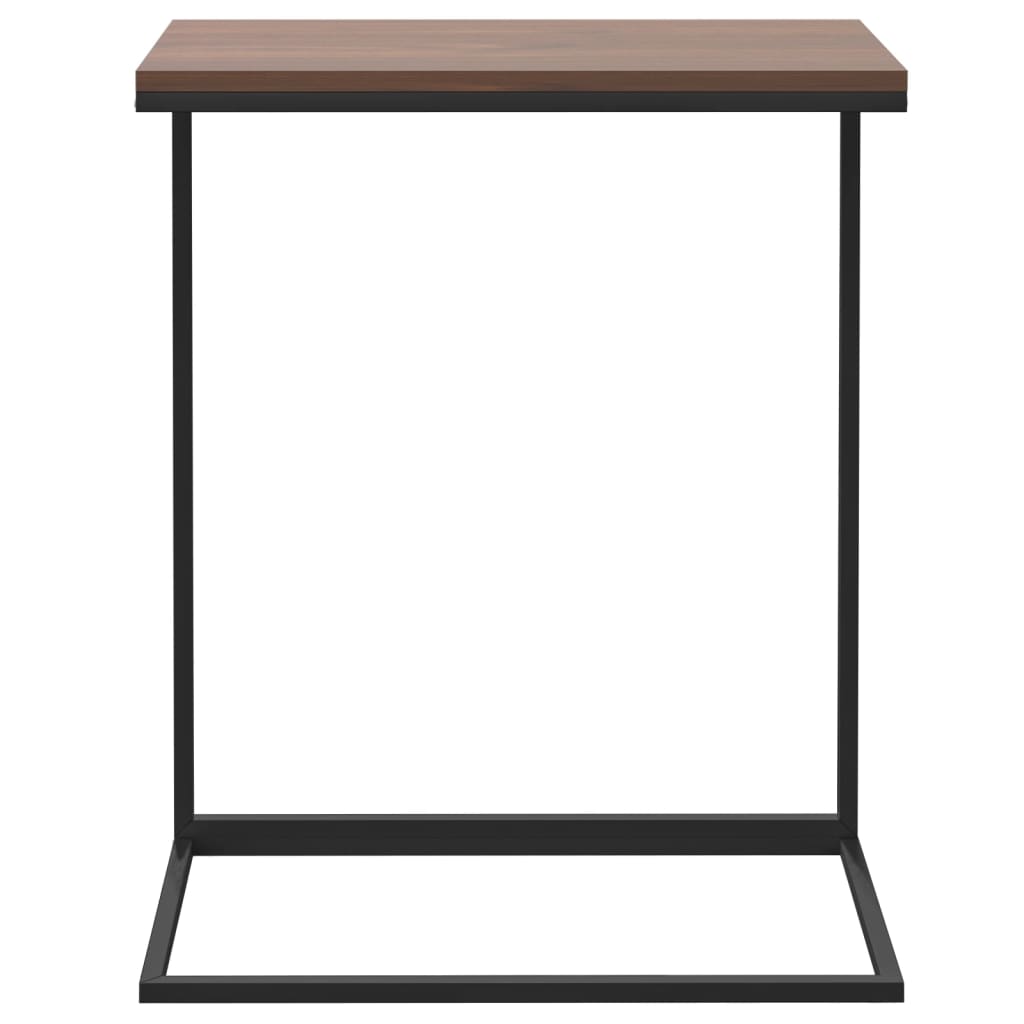 vidaXL Side Table Black 21.7"x13.8"x26" Engineered Wood