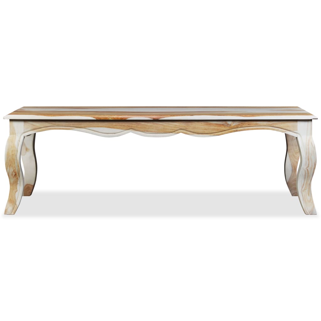 vidaXL Coffee Table Solid Sheesham Wood 43.3"x23.6"x13.8"