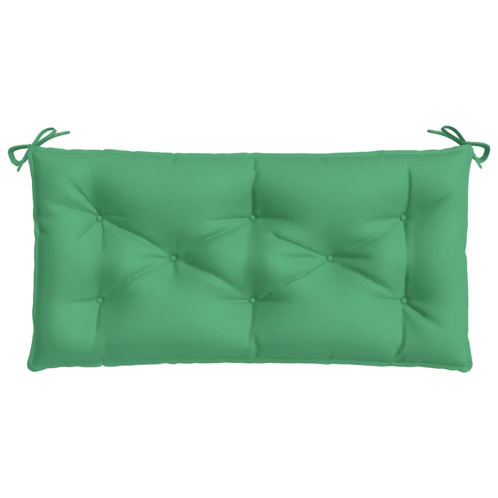 vidaXL Garden Bench Cushions 2pcs Green 39.4"x19.7"x2.8" Oxford Fabric