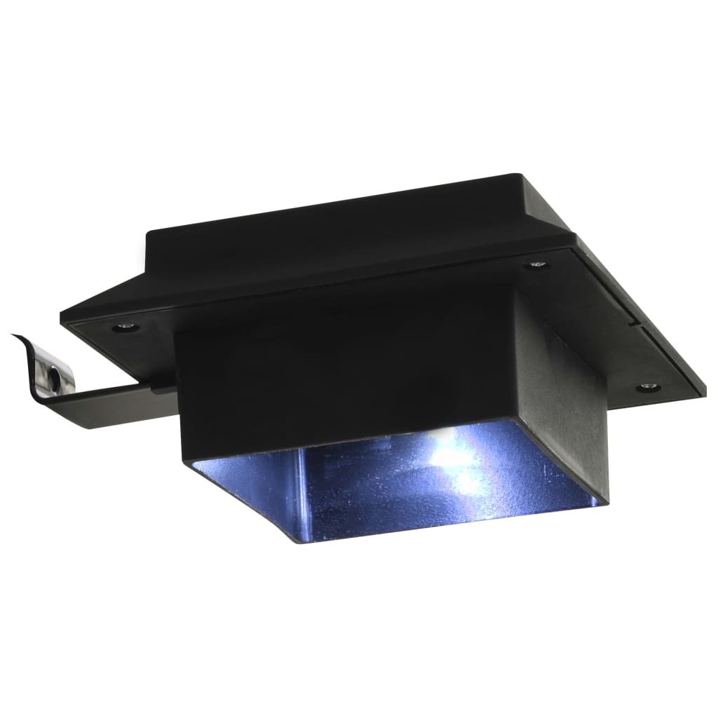 vidaXL Outdoor Solar Lamps 12 pcs LED Square 4.7" Black